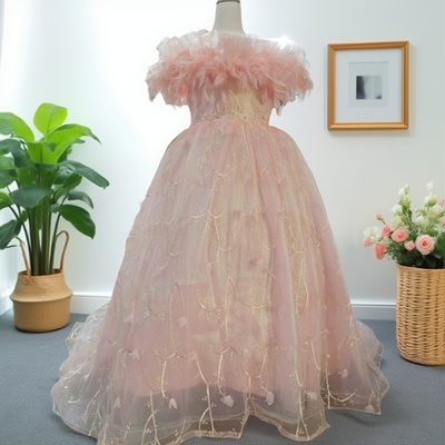 女大童生日晚礼服女孩长款蓬蓬