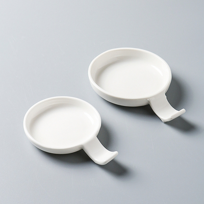 陶瓷纯白双用碟寿司碟日式芥末碟小碟子筷架味碟多用碟酒店餐厅碟