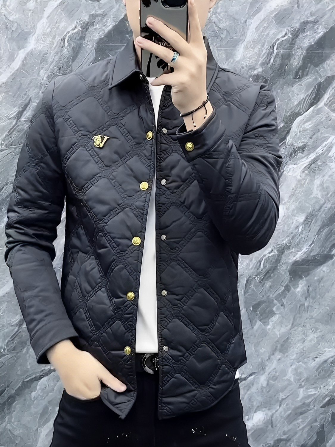 薄款新款男士商务休闲修身外套