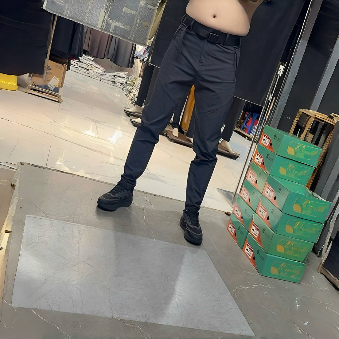 男士休闲裤春秋季新款潮流时尚百搭舒适户外运动软壳冲锋裤帅