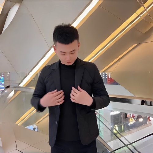 秋冬季新款男士修身加棉西服棉服