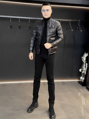 立领其他休闲常规款连帽多袋羽绒