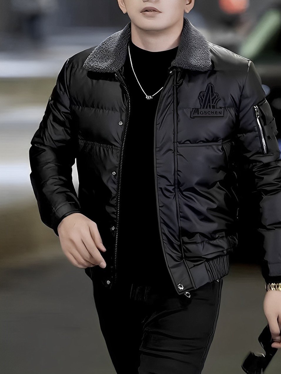 羽绒服男2025冬季款时尚男士冬季百搭高级感潮流翻领加厚羽绒服酷