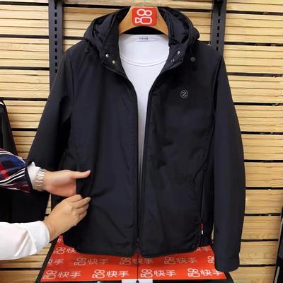时尚加厚夹克外套百搭连帽冲锋衣