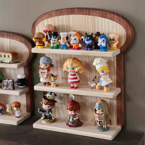 盲盒收纳展示柜盲盒收纳展架木质