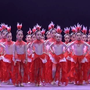 第十二届小荷风采云波里锦鲤跃舞蹈演出服一鲤跃龙门鱼儿表演服装