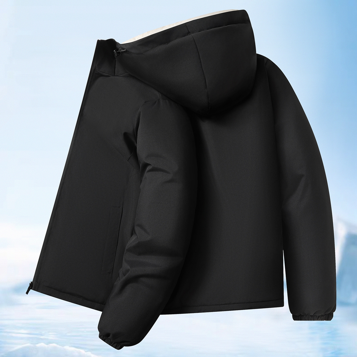 【联帽外套】加绒加厚中老年人