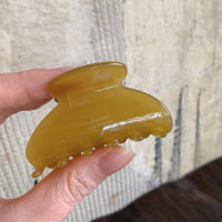 Gentle jelly-like hair gripper, ins acetate medium size gripper, france cream semi-gripper, shark clip in multiple colors thumbnail 6