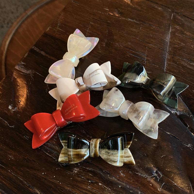 立体蝴蝶结发夹france高级感