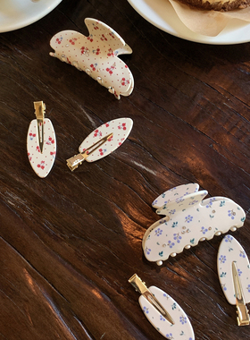 小众设计超级好看的抓夹女发量少中号 多巴胺水果盘发鲨鱼夹醋酸