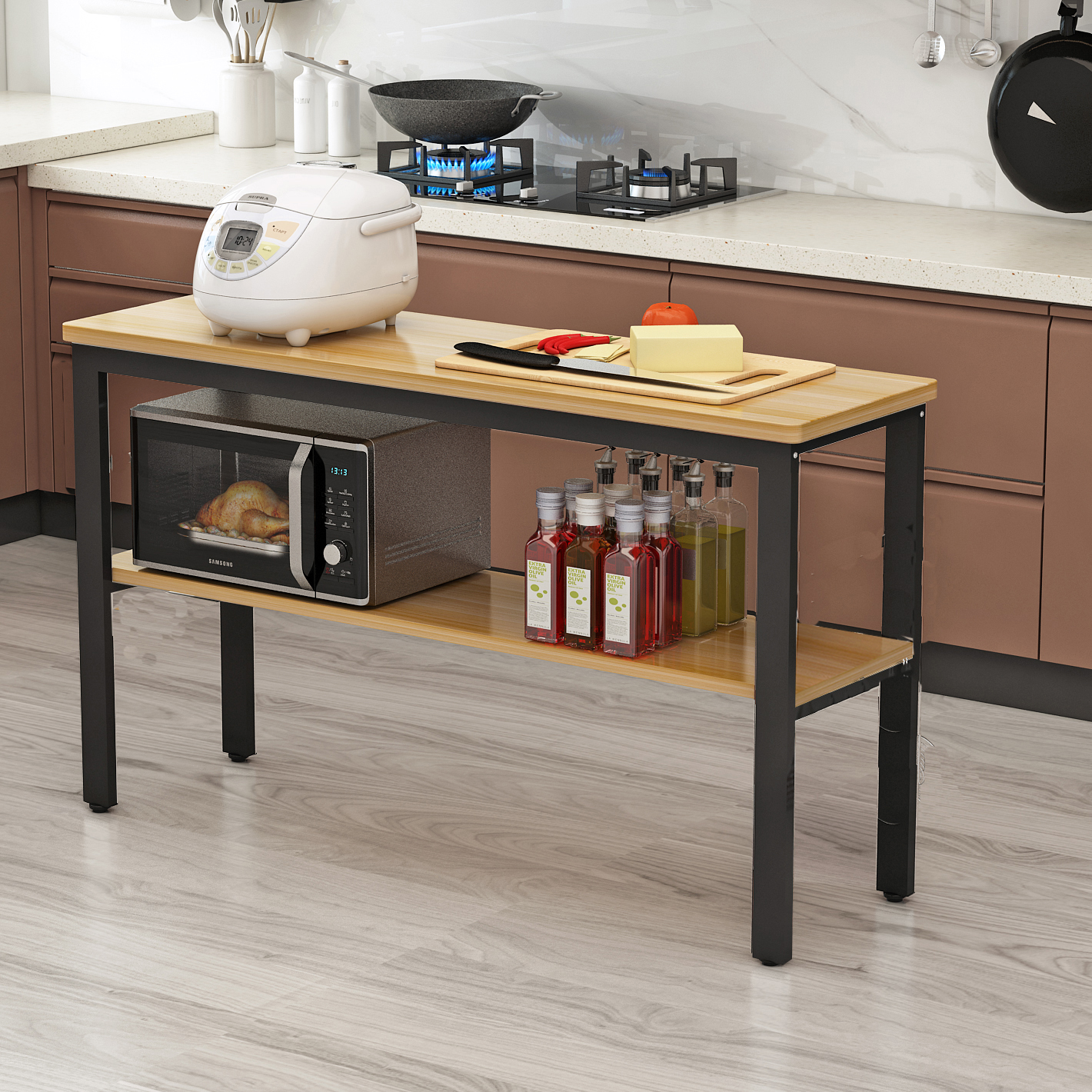 新款厨房置物架多功能多层架子