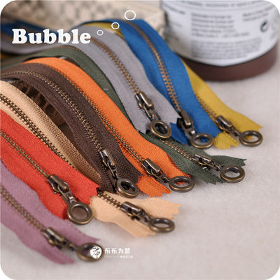 特价日本YKK拉链正品 3# Bubble拉头 古铜齿 9色 8种规格