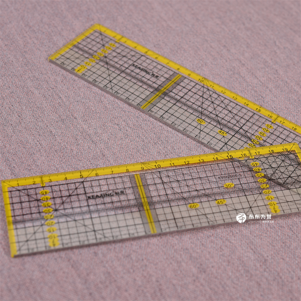 科灵钢边拼布尺厚度3mm