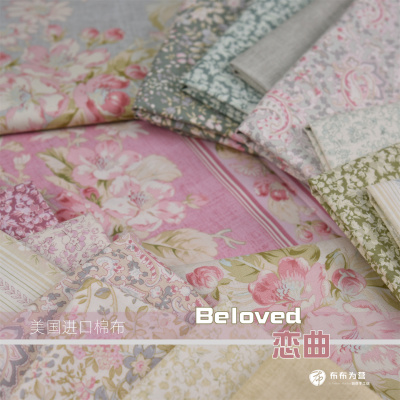 美国进口棉布 Beloved 恋曲 手工拼布  I3