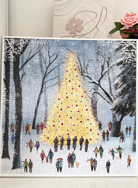 现代金属白色拼图框500片galison新款拼图装裱铝合金窄边相框挂墙