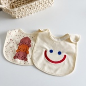 ins风新生婴儿口水巾纯棉防水宝宝围嘴0 2岁男女童口水兜防吐奶巾