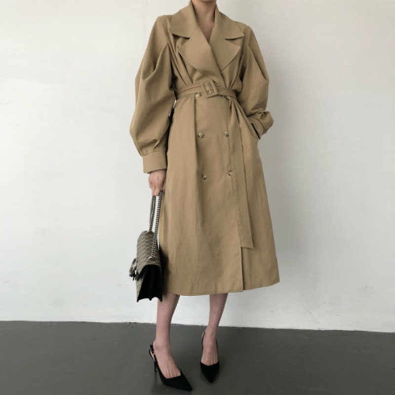 三小姐的咖啡秋冬女2026新款韩国时尚chic外套中长款过膝宽松风衣
