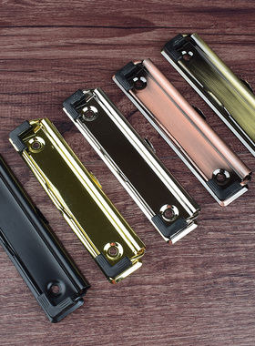 金属夹子10cm12cm强力夹文件夹子文具平头夹票据夹弹簧夹菜单夹