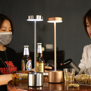 led充电酒吧台灯餐桌氛围灯餐厅清吧桌面户外气氛灯摆摊复古桌灯