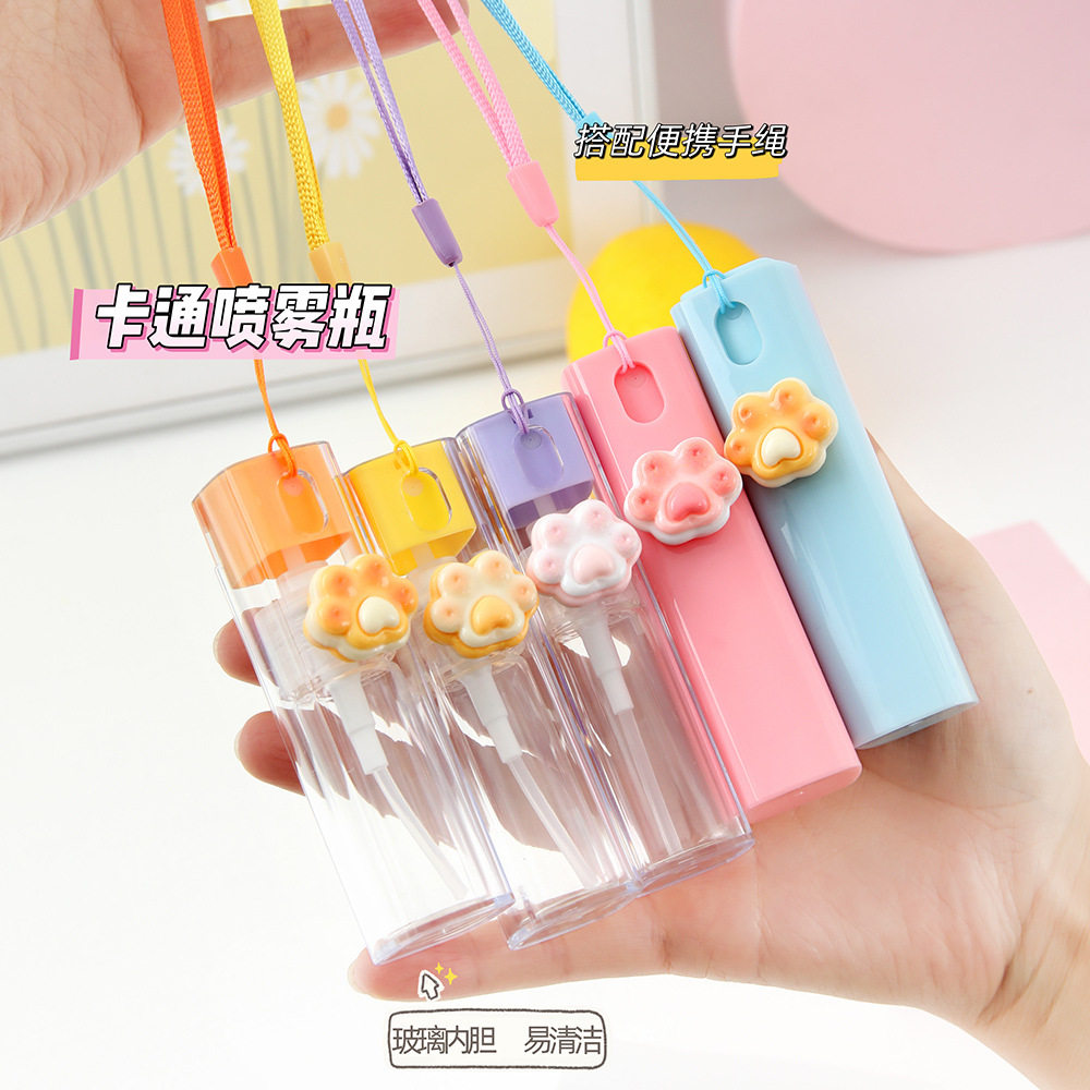 可爱萌爪喷雾瓶卡通挂绳分装瓶随身化妆水酒精消毒喷壶小喷瓶,包装,日化包装,淘宝优惠券,粉丝福利购,淘宝优惠卷