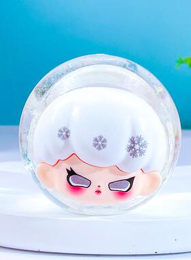 卡通新款入油爆闪流沙球桌面摆件女家居工位装饰品创意小礼品