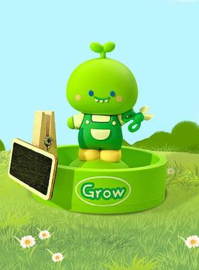 卡通可爱小兔桌面农场家具摆件可种植装饰品办公桌面家居礼品