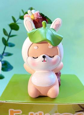 卡通可爱正版小财柴森林系列摆件家居办公桌面装饰品小礼品