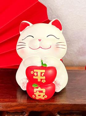 福到运到招财猫摆件创意中国风小猫咪树脂工艺礼品桌面摆件小礼品