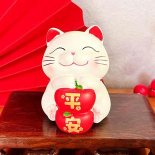 福到运到招财猫摆件创意中国风小猫咪树脂工艺礼品桌面摆件小礼品