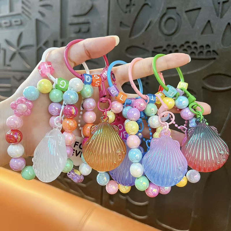 卡通亚克力贝壳串珠手链女挂件创意情侣汽车包包小礼品,服饰配件/皮带/帽子/围巾,钥匙扣,淘宝优惠券,粉丝福利购,淘宝优惠卷
