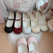 森林娃娃原创圆头lo鞋 基础款 百搭日常高低跟可爱鞋