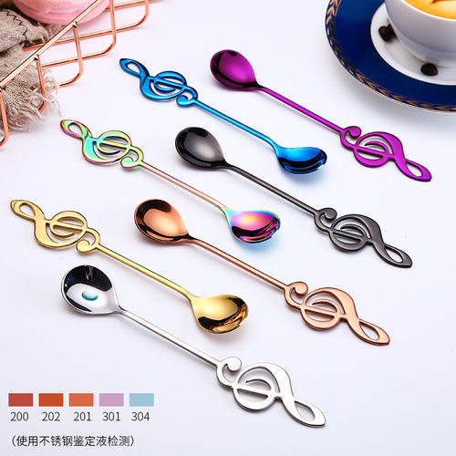304不锈钢勺韩版咖啡勺甜品勺