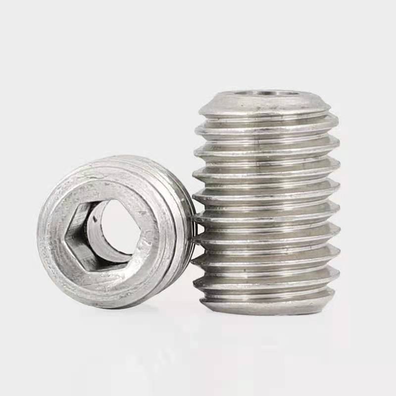 304国标通水孔螺钉导油穿孔不锈钢通孔紧定M2M3M4M5M6M8M10M12