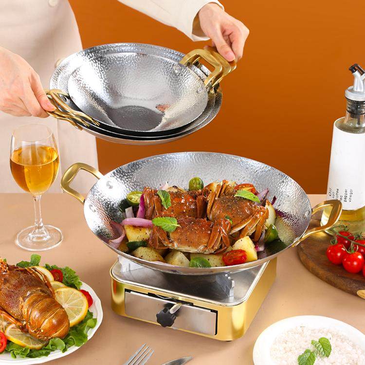 干锅锅具酒精炉子一人一锅小火锅家用单人餐具燃气灶新式小锅仔锅