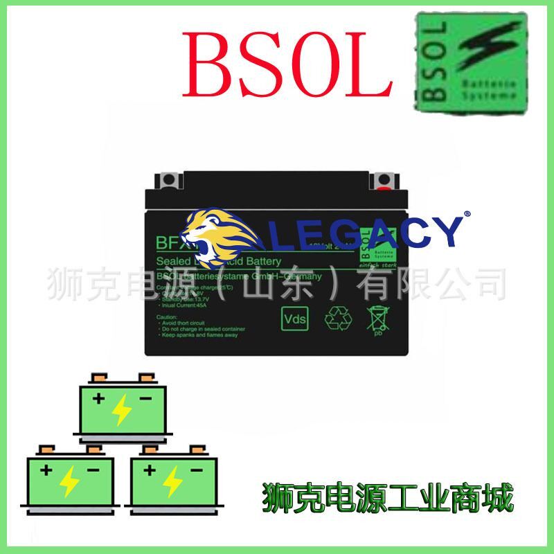 德国BSOL蓄电池BTX55-12 12V55AH航海航空设备电瓶