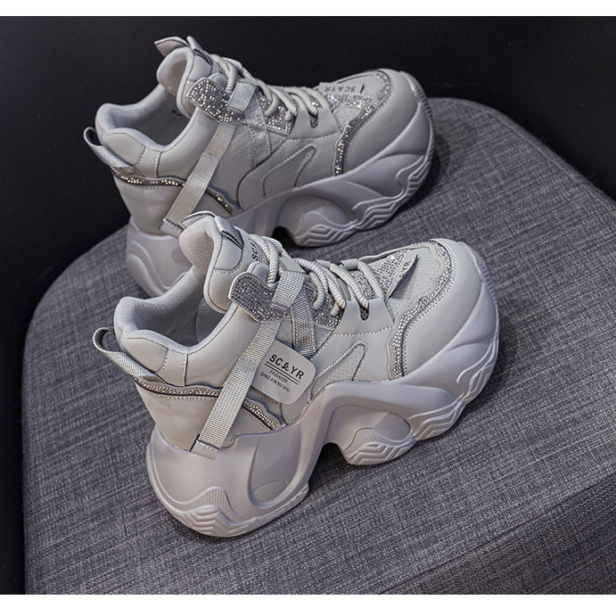 厚底内增高老爹鞋2025年秋季新款