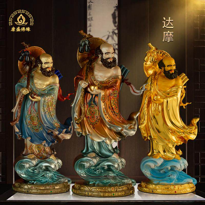 达摩祖师十八罗汉六大祖师铜彩