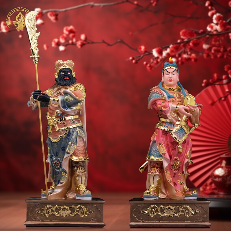 关平周仓树脂武财神护法将军