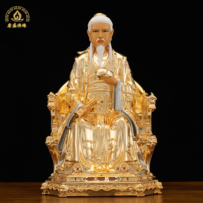 著金嵌钻药王孙思邈医圣神像药王爷菩萨像孙真人药店供奉家居摆件