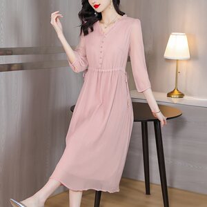 2026春夏修身高端古贝莎赛兔性感声雨竹专柜正品牌女装真丝连衣裙