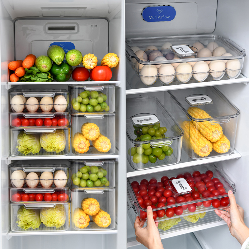 冰箱收纳盒食物冷冻整理密封盒