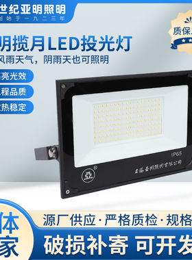 世纪亚明揽月ZY609LED户外防水投射广告泛光室外工地大功率投光灯