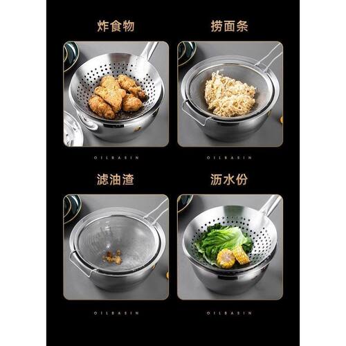 不锈钢猪油盆304特厚不锈钢带盖油盆大汤盆调料盆圆形猪油盆油罐