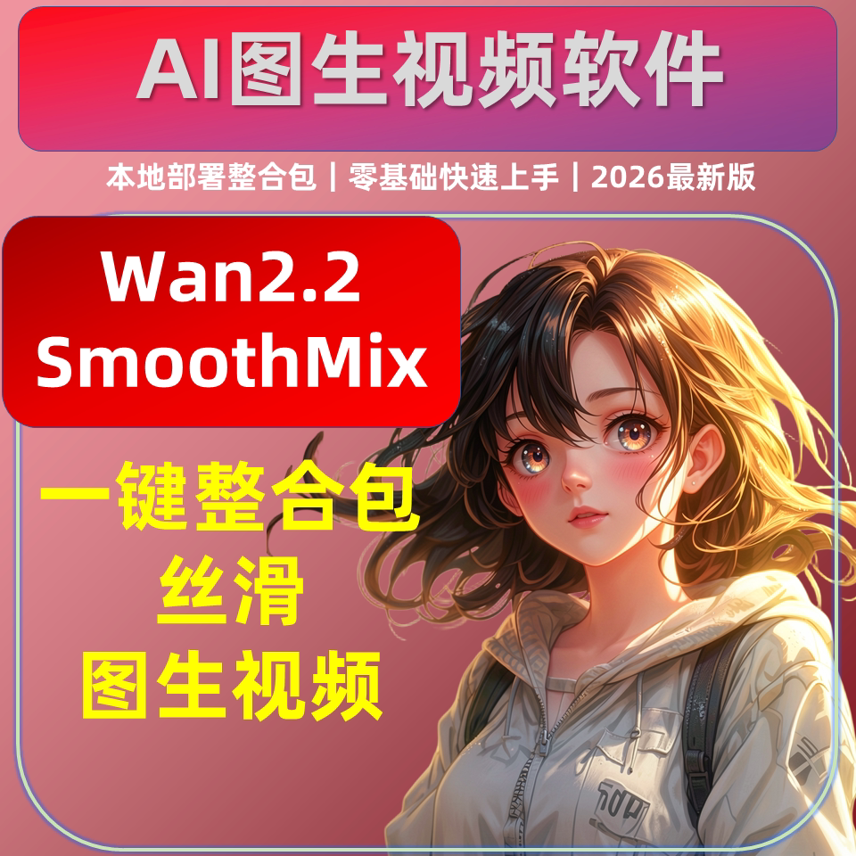 AI视频软件 图片生成视频 首尾帧转换融合 Wan2.2 SmoothMix