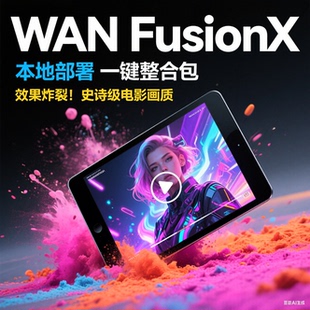 AI视频制作软件 一键部署 商业影视级 Wan FusionX 图片秒变动画