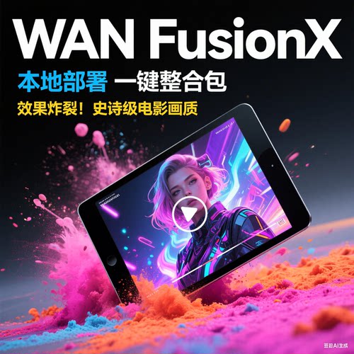 AI视频制作软件 一键部署 商业影视级 Wan FusionX 图片秒变动画