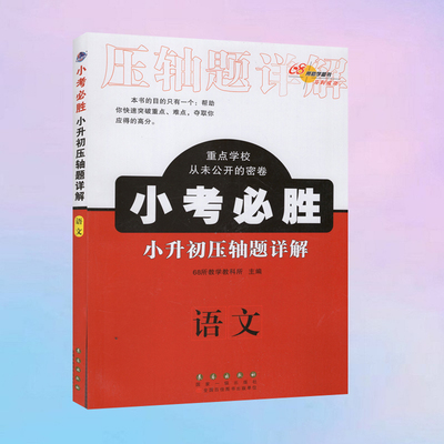 小考必胜语文压轴详解重点学校