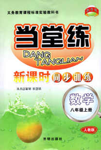 全新新版 教学练 当堂练 新课时同步训练 八年级上/8年级上册 数学 人教版 初中同步练习测试题训练9787801333339