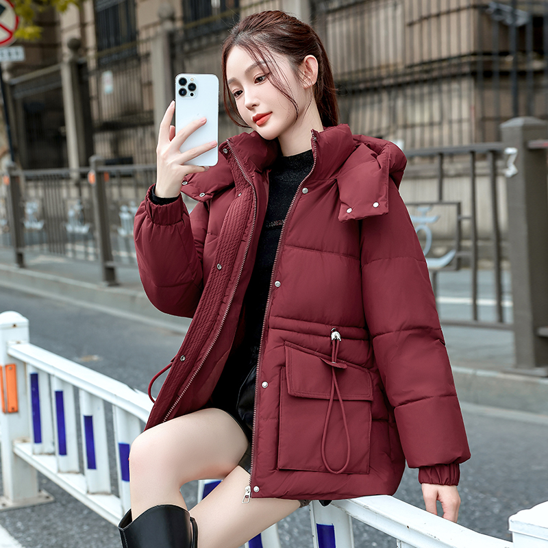 韩版厚棉袄连帽休闲羽绒棉服