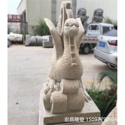 石雕青龙白虎朱雀玄武雕塑定制花岗岩四大神兽雕刻户外园林摆件品